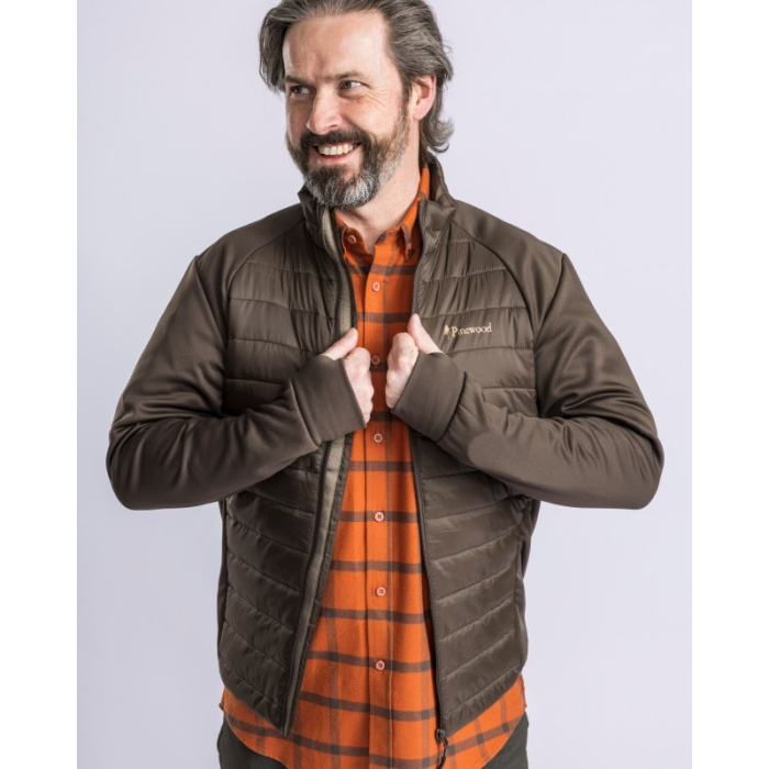 BLUZA PINEWOOD FINNVEDEN HYBRID 5241 - DUSTY BROWN